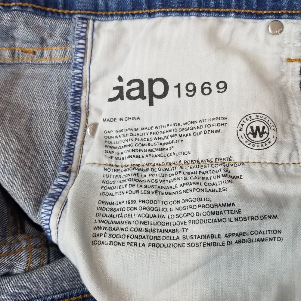 GAP Jeans Womens Size 29 Mid Rise Best Girlfriend Ankle Crop Medium Wash Classic - Picture 6 of 10